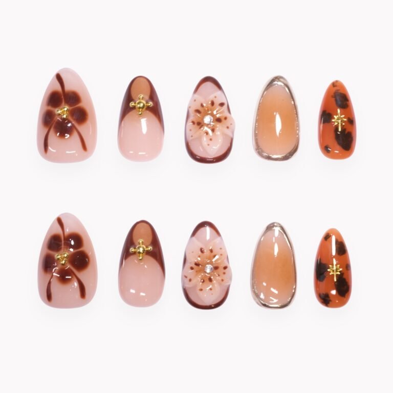 Court Amande - Fleur Latte Caramel