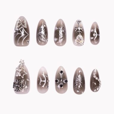 Medium Almond - Black Aurora 1 83