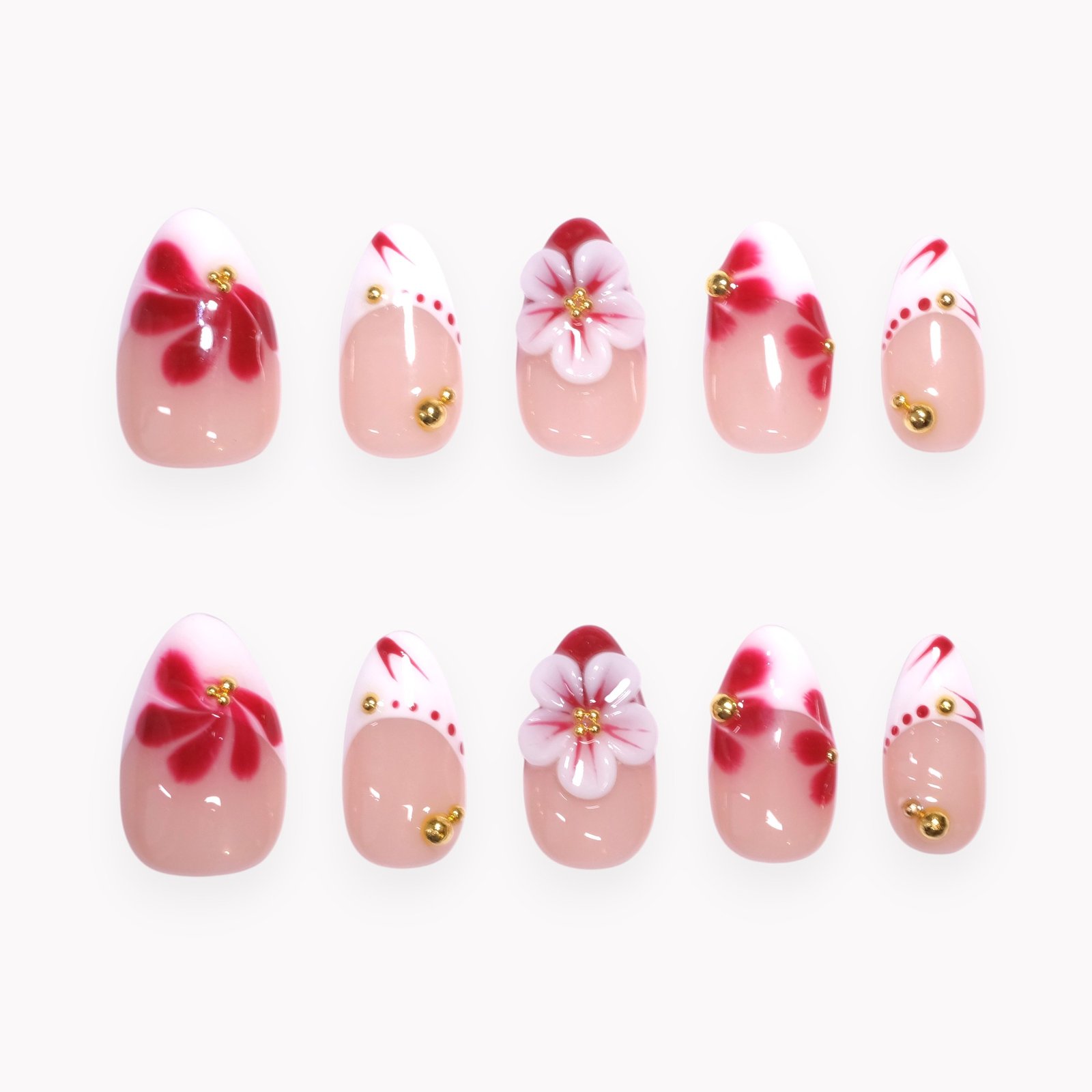 Court Amande - Rouge Pétale